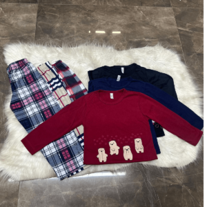 PIJAMA LONGO INFANTIL MENINA CORES  SORTIDAS