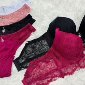 KIT 4 CONJUNTOS DE LINGERIE LUA  IMPORTADO REF 341