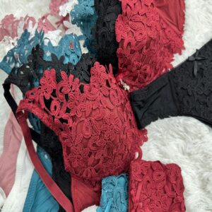 KIT COM 2 CONJUNTO DE LINGERIE GARDENIA EM CORES VARIADAS