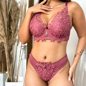 Conjunto Lingerie Goiaba