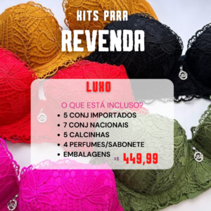 KIT COM 21 PECAS ATACADO REVENDEDORA